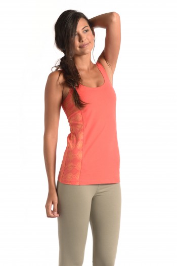Sri Yantra Shakti Tank in Coral