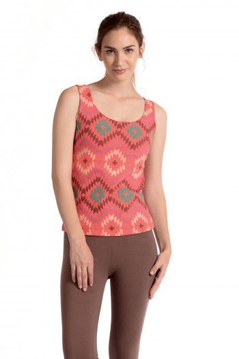Native Summer Jane Tank in Coral