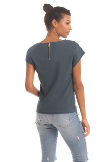 French Terry Positano Top in Orion Blue