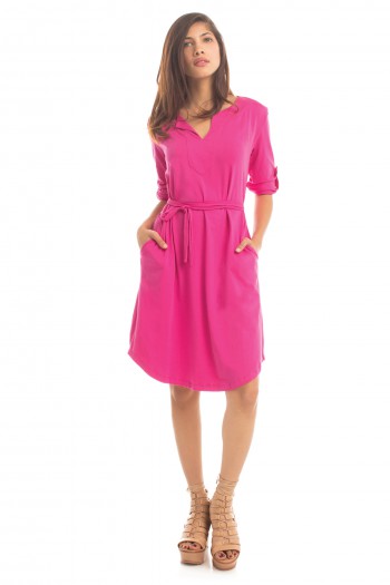Tangier Jaipur Dress in Fuschia