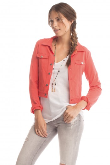 Sloan Jacket in Coral