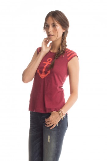 Anchor Pippa Top in Coral/Paprika