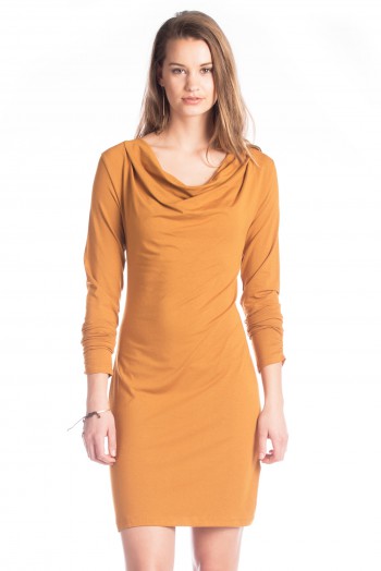 Bamboo Izzy Dress in Curry 