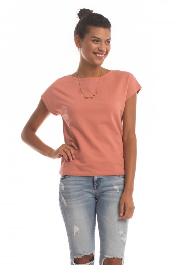 French Terry Positano Top in Desert Sand