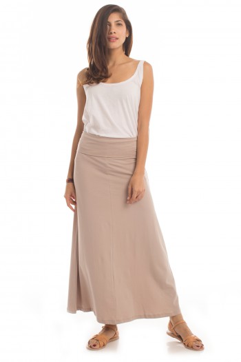 Essential Roll Waist Maxi Skirt in Atmosphere
