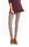 Melange Hannah Legging in Charcoal