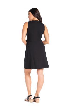 Peacock Applique Classic Wrap Dress