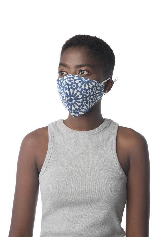 Adult Block Print Face Mask Assorted / OS - Synergy Organic Clothing